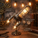 Steampunk Rocket Lamp