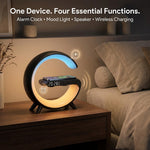 4-in-1 Alarm Clock, Mood Light, Speaker And Wireless Charger