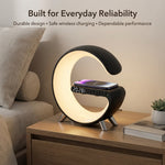 4-in-1 Alarm Clock, Mood Light, Speaker And Wireless Charger