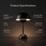 Minimalist Flowerpot Portable Mushroom Table Lamp