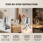 Muse Thinker Little Man Rechargeable Table Lamp