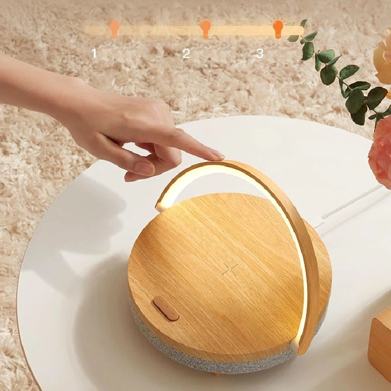 3 in 1 LED Lamp, Bluetooth Speaker And Wireless Charger